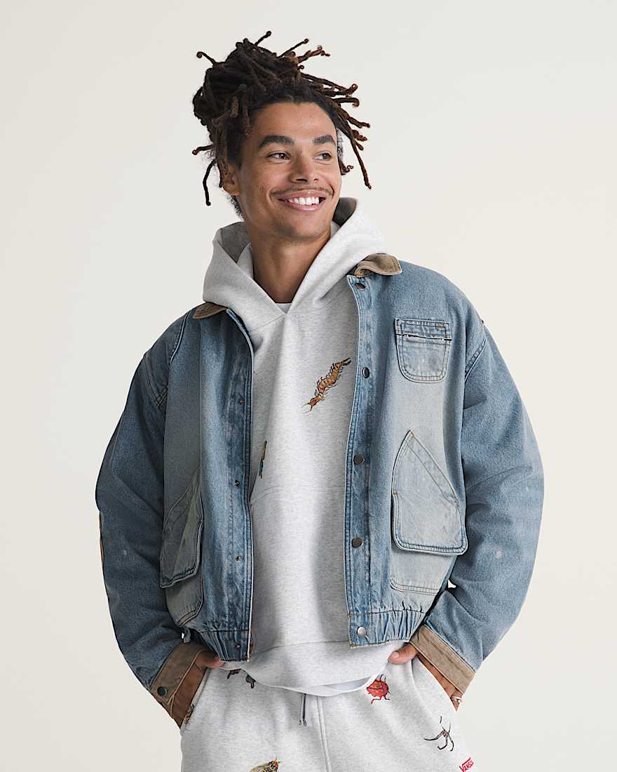 VANSZA Jagdjacke aus Denim VANS Blau ALT4