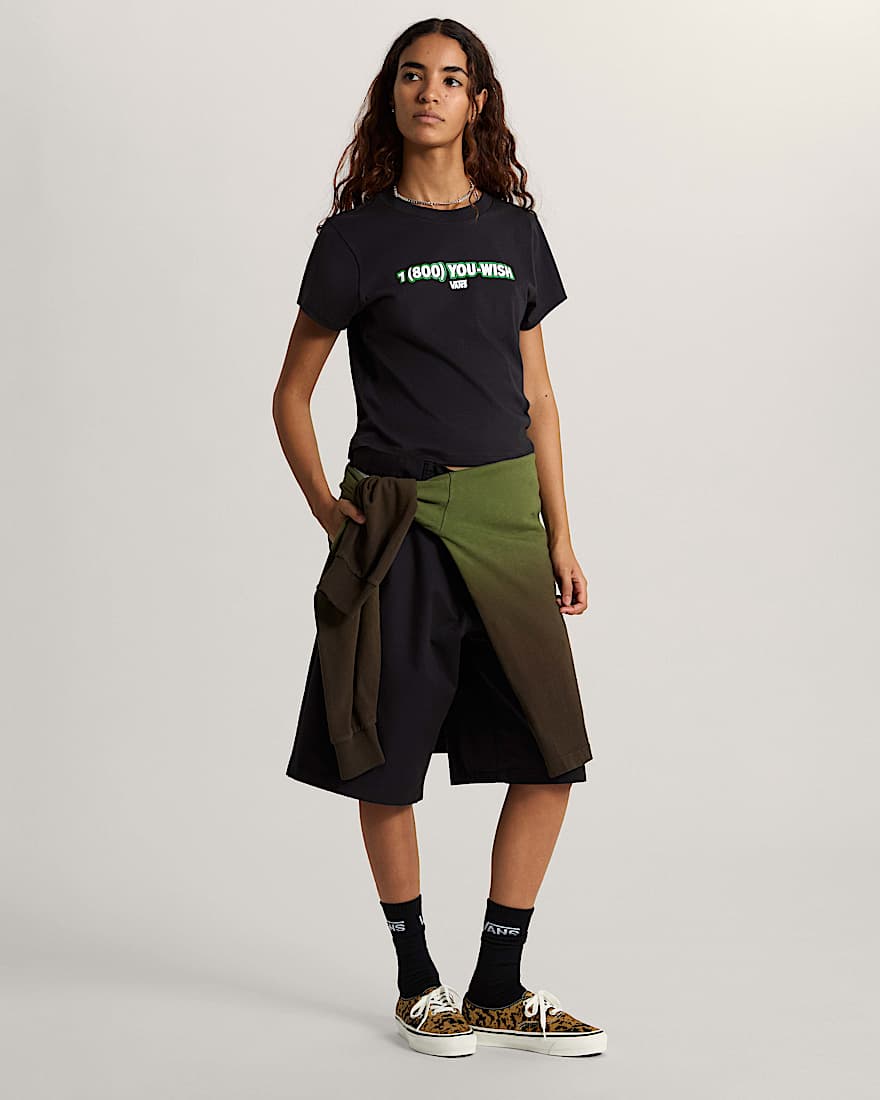 You Wish Baby Tee Black VANS Schwarz ALT4
