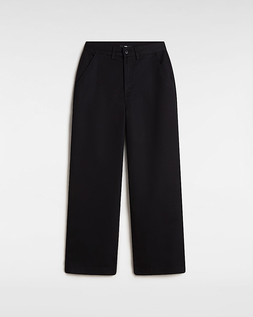 Palmer Wide Leg Chino Trousers - 1