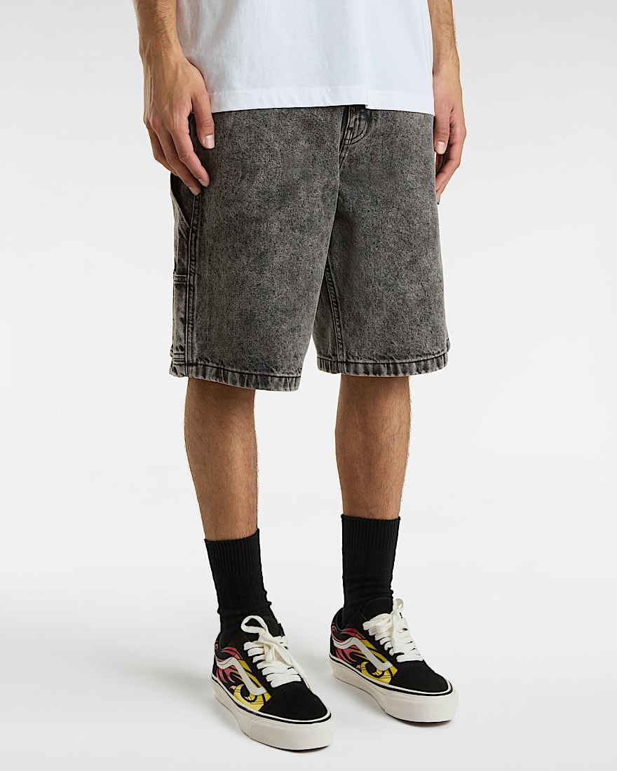 Drill Chore Loose Denim Short 22"