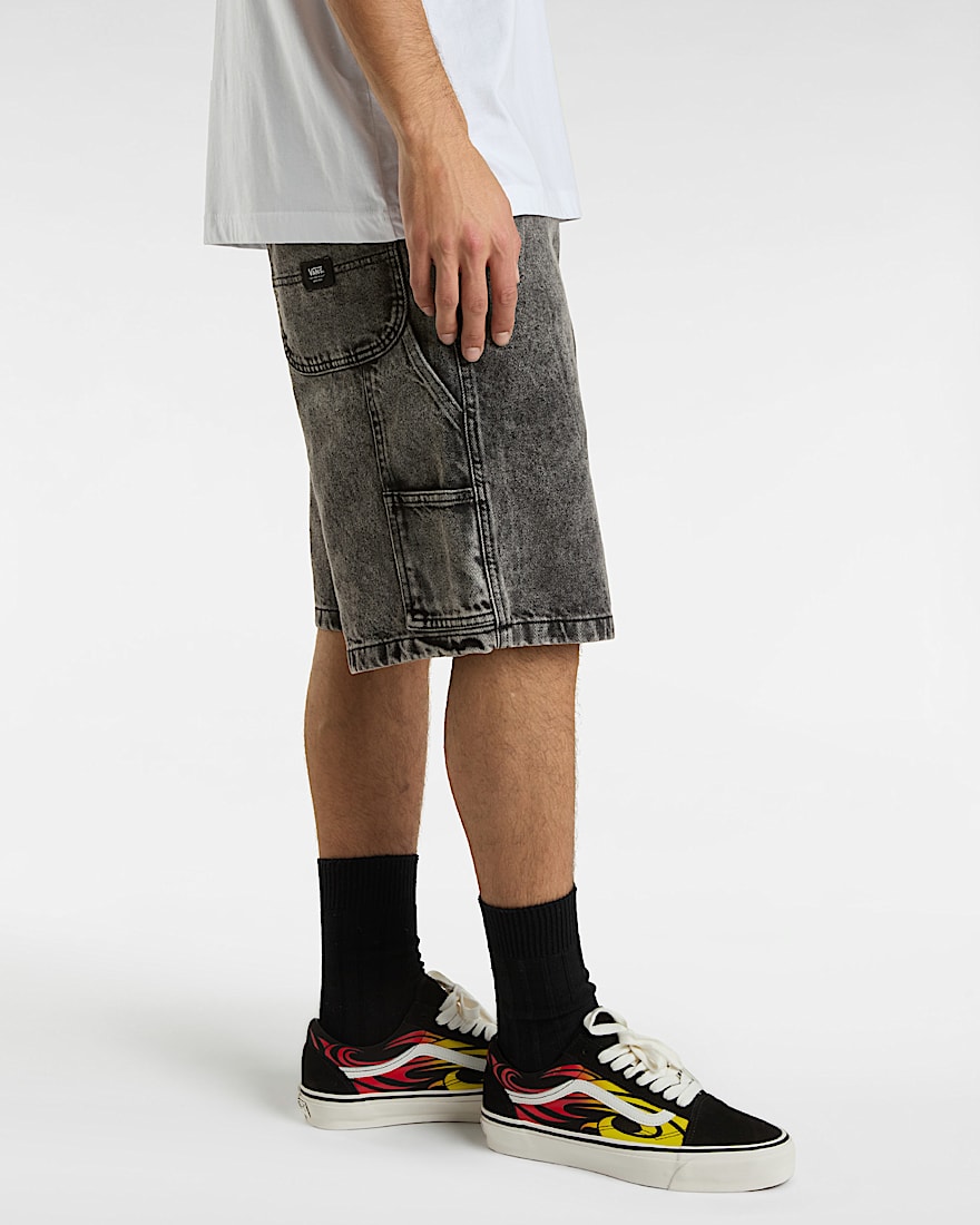 Drill Chore Loose Denim Short 22"