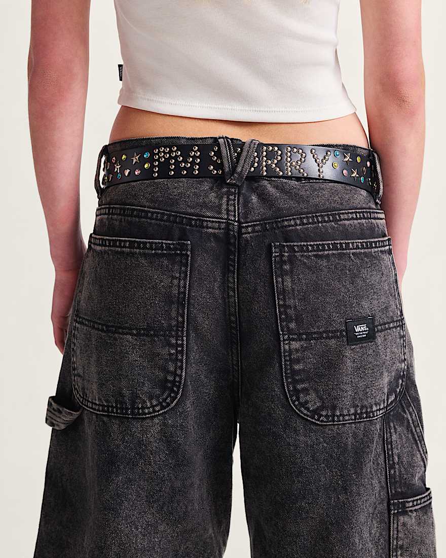 Drill Chore Loose Denim Short 22"