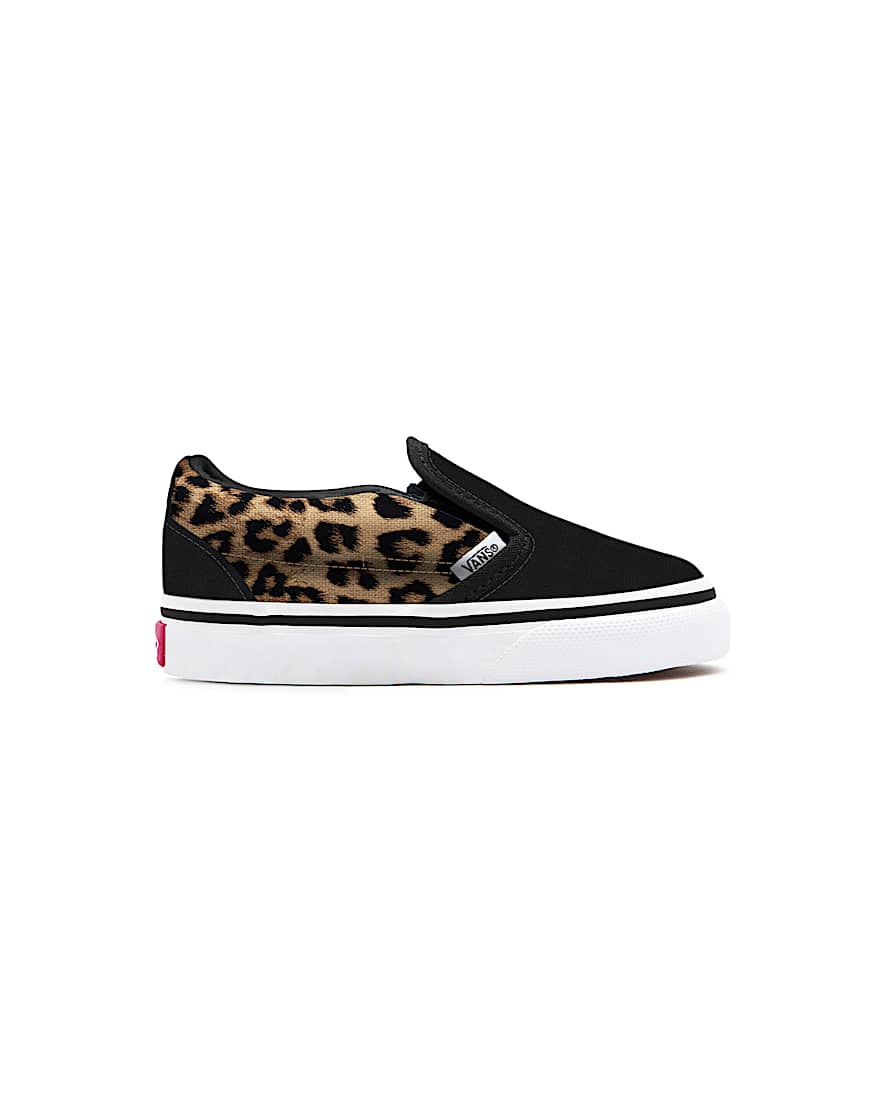 Zapatillas Black Leopard Slip-On personalizadas de niño (1-4 años)