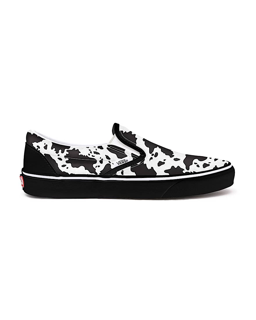 Customs Cow Print Slip-On