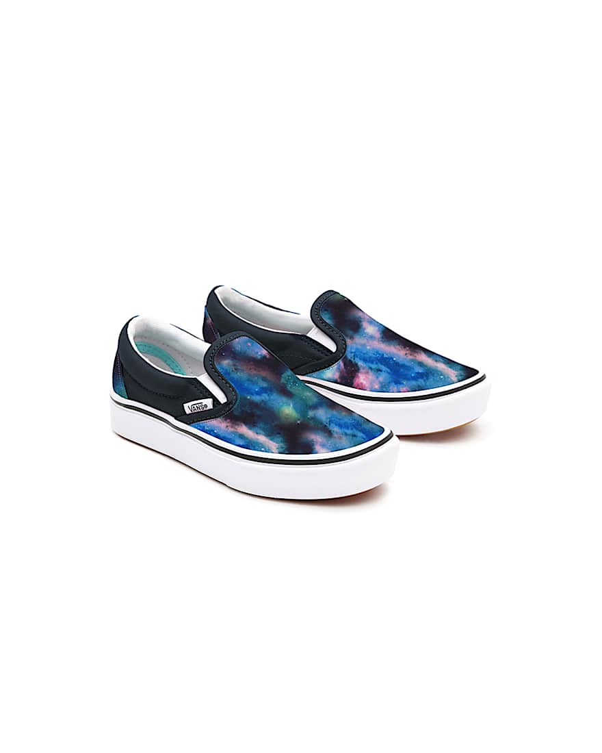 Kids Customs Cosmic Galaxy Slip-On Shoes (4-8 years) - 1