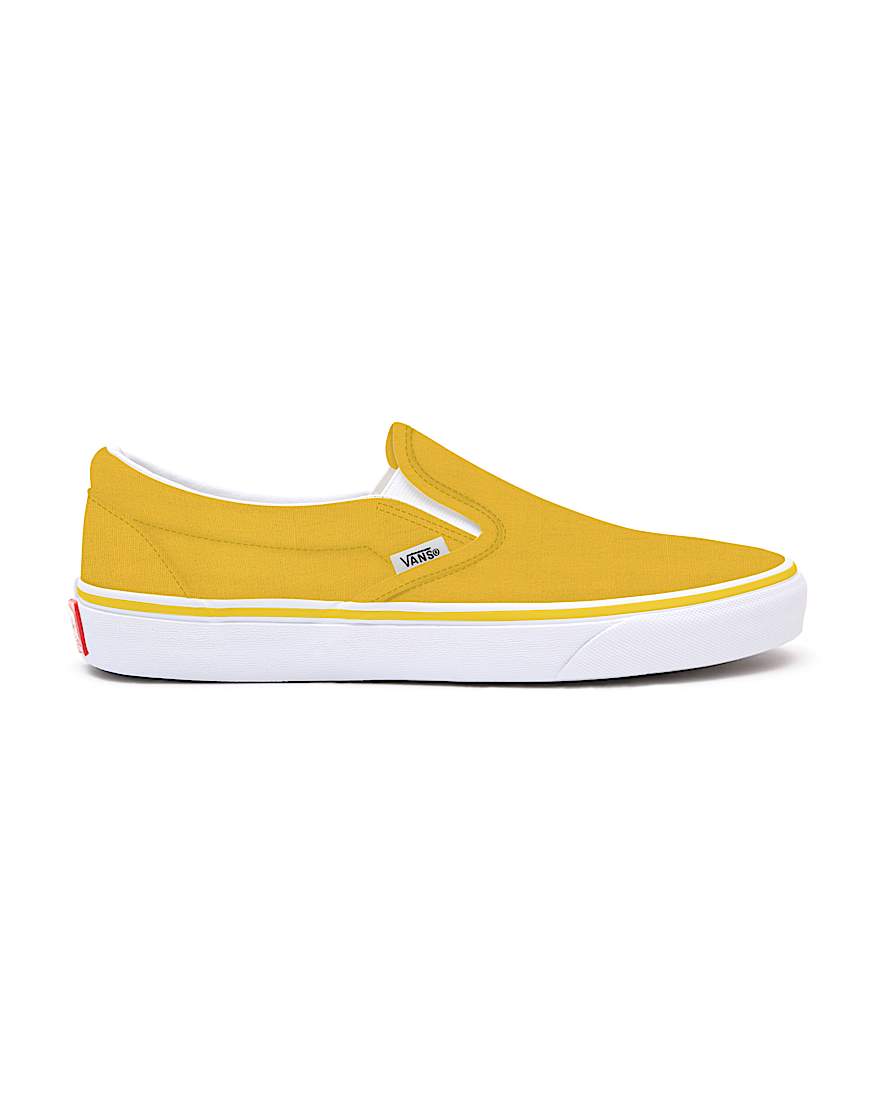 Cyber Yellow Slip-On Personalizadas de horma ancha