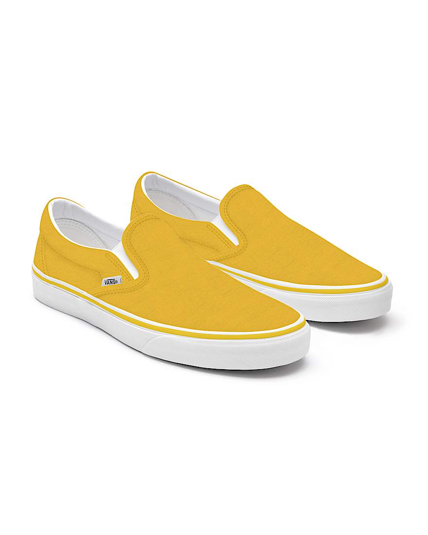 Cyber Yellow Slip-On Personalizadas de horma ancha - 1