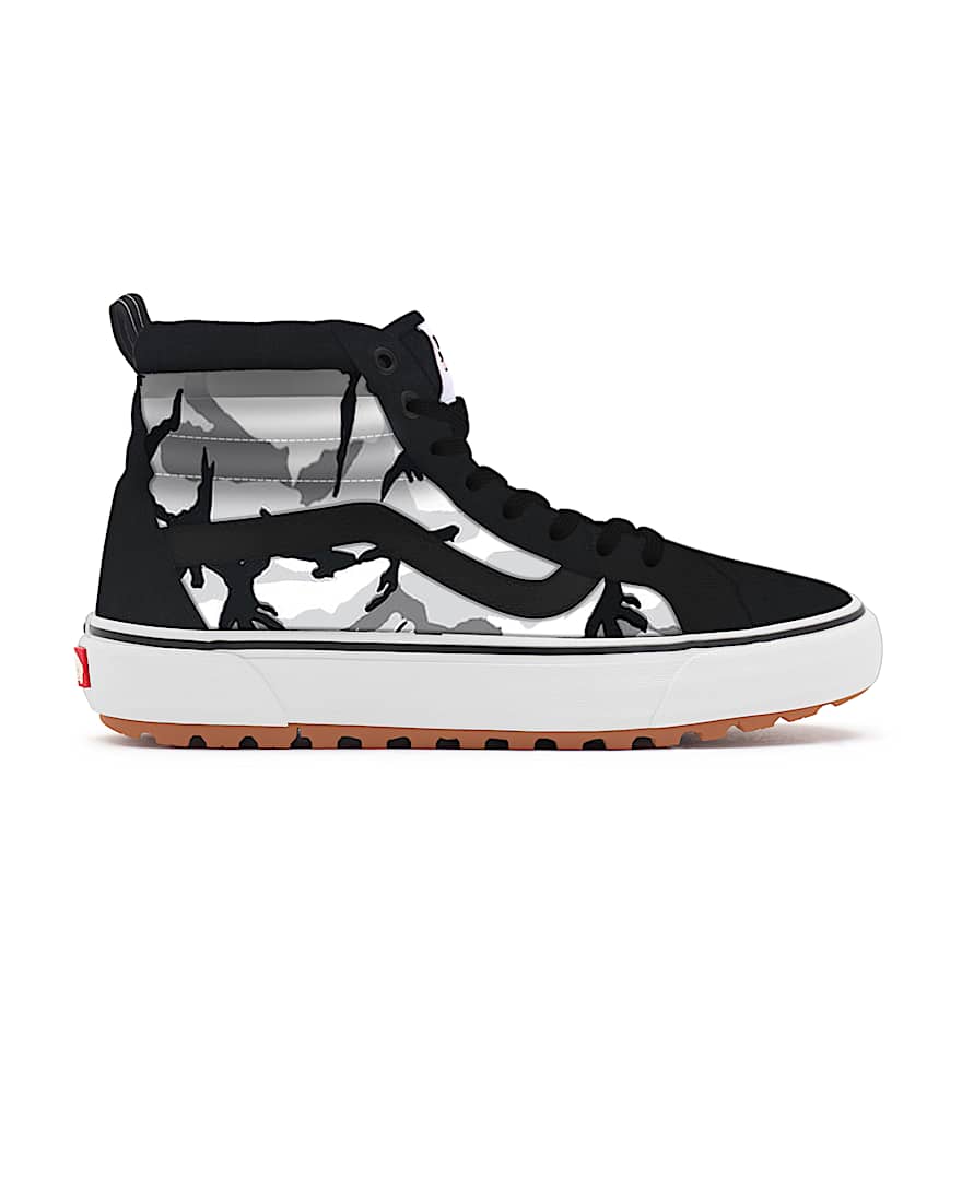 Personalisierbare Camo Black&Grey Sk8-Hi MTE