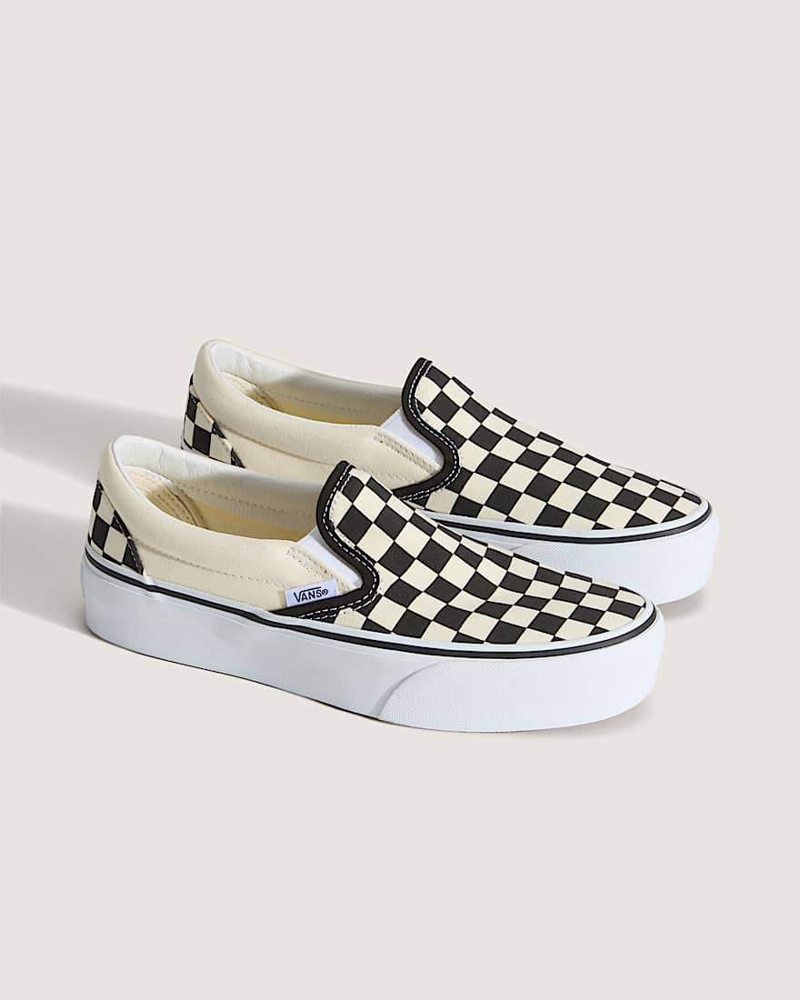 Checkerboard Slip-On Platform Schoenen