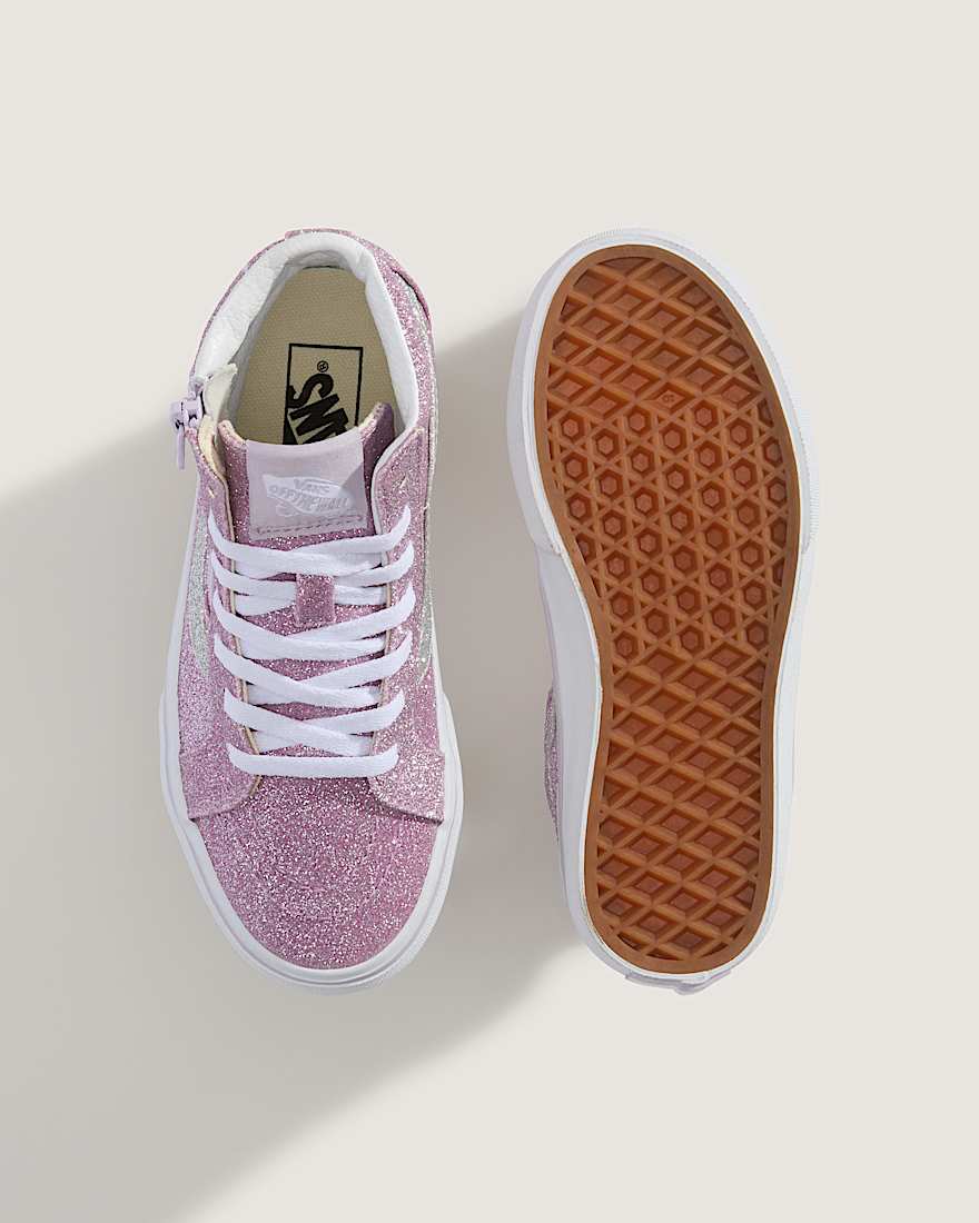 Ténis com fecho de correr lateral SK8-Hi para criança (4-8 anos)