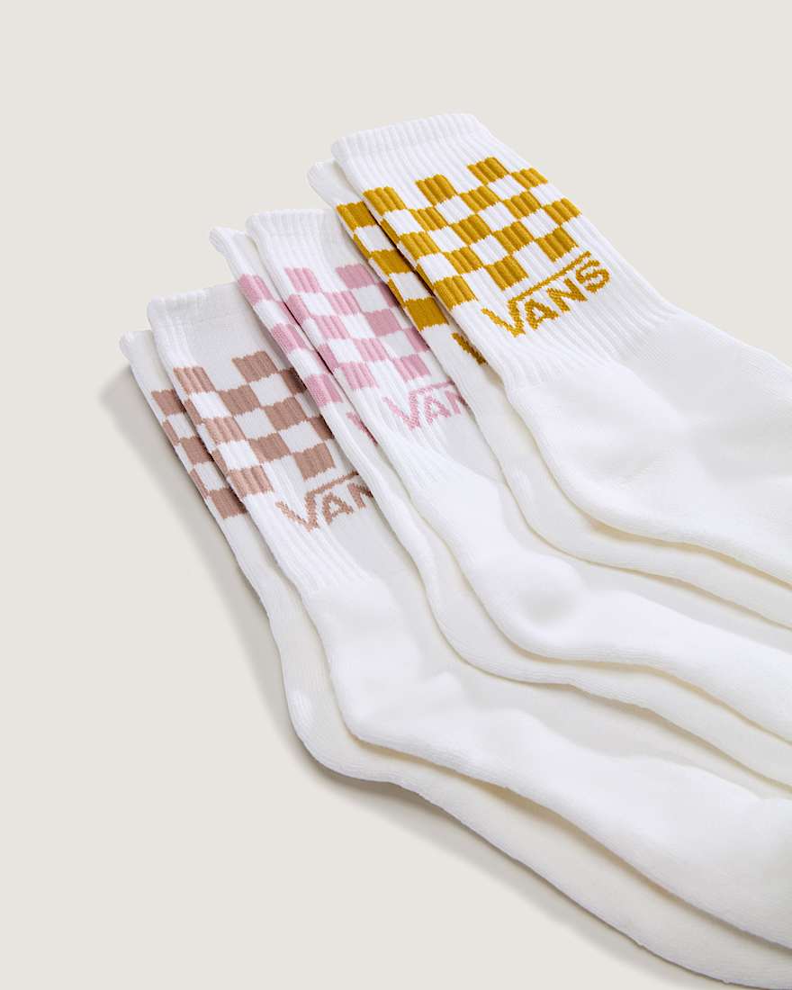 Meias Classic Check Crew (3 pares)