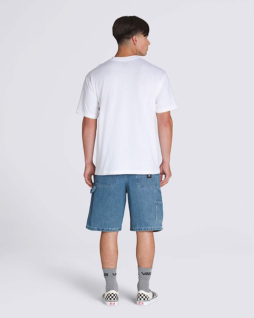 Drill Chore Loose Denim Shorts