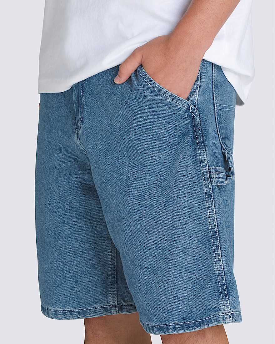 Drill Chore Loose Denim Shorts