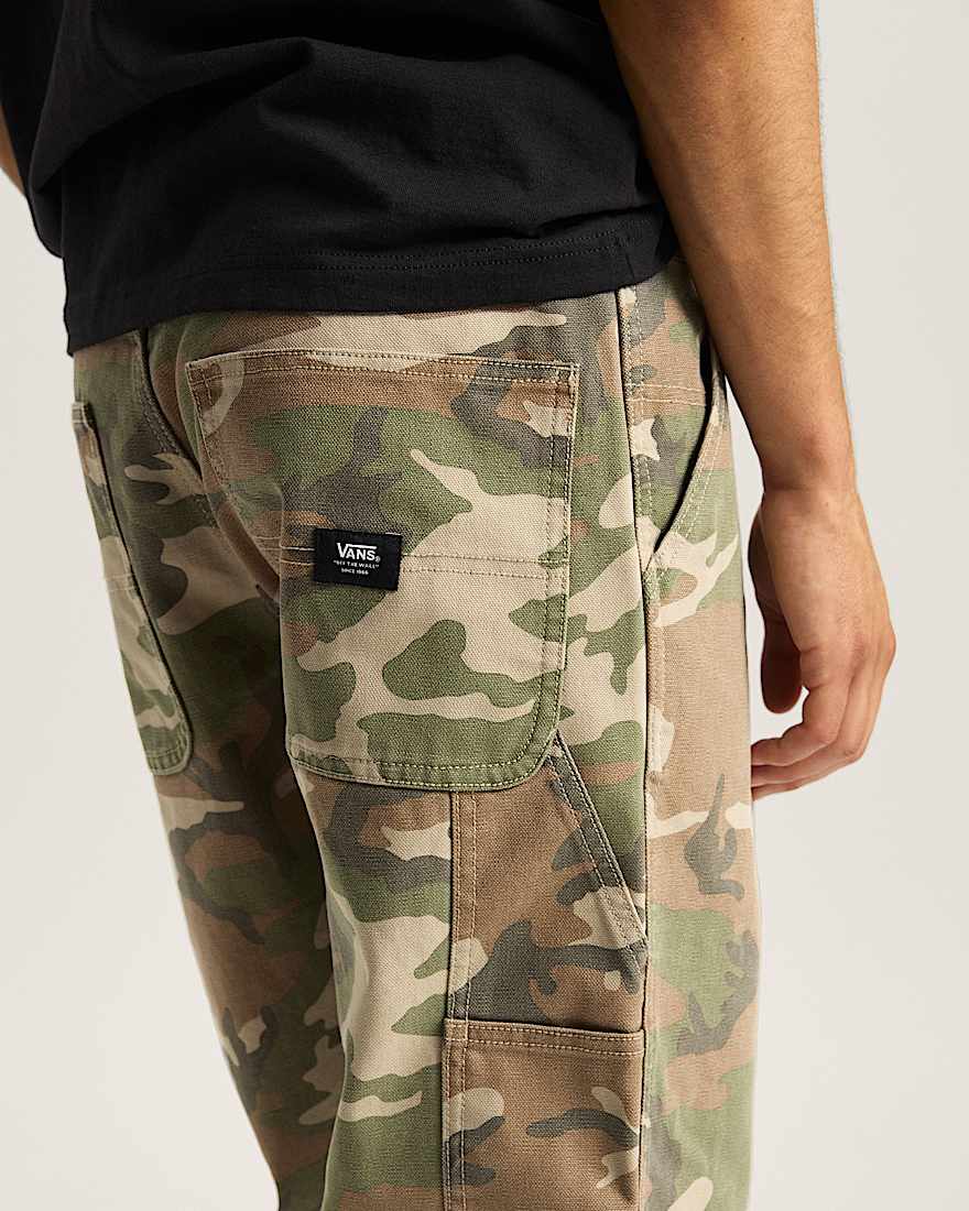 Drill Chore Carpenter Loose Trousers