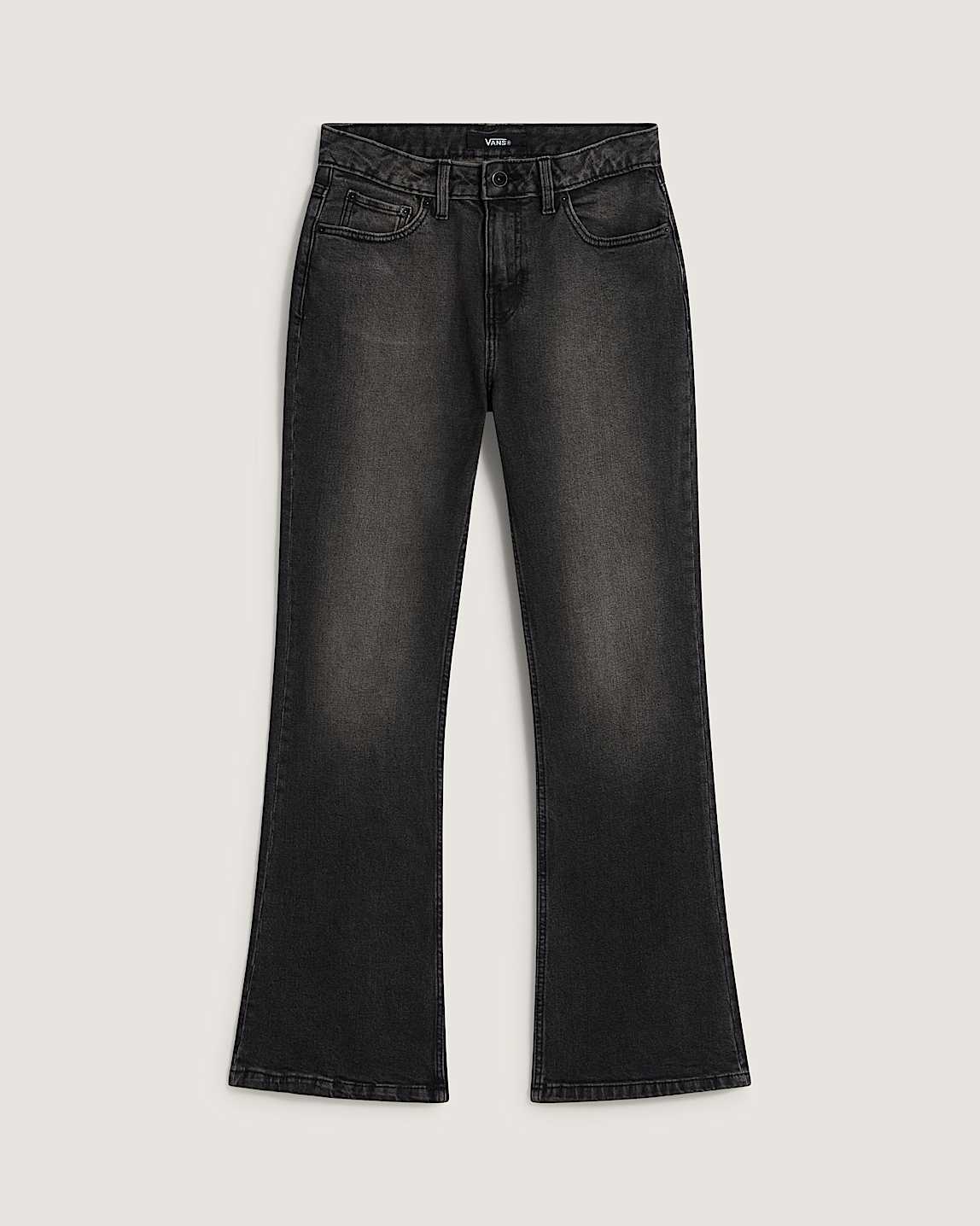 Check-5 Mid Rise Straight Trousers in Black| Vans SE