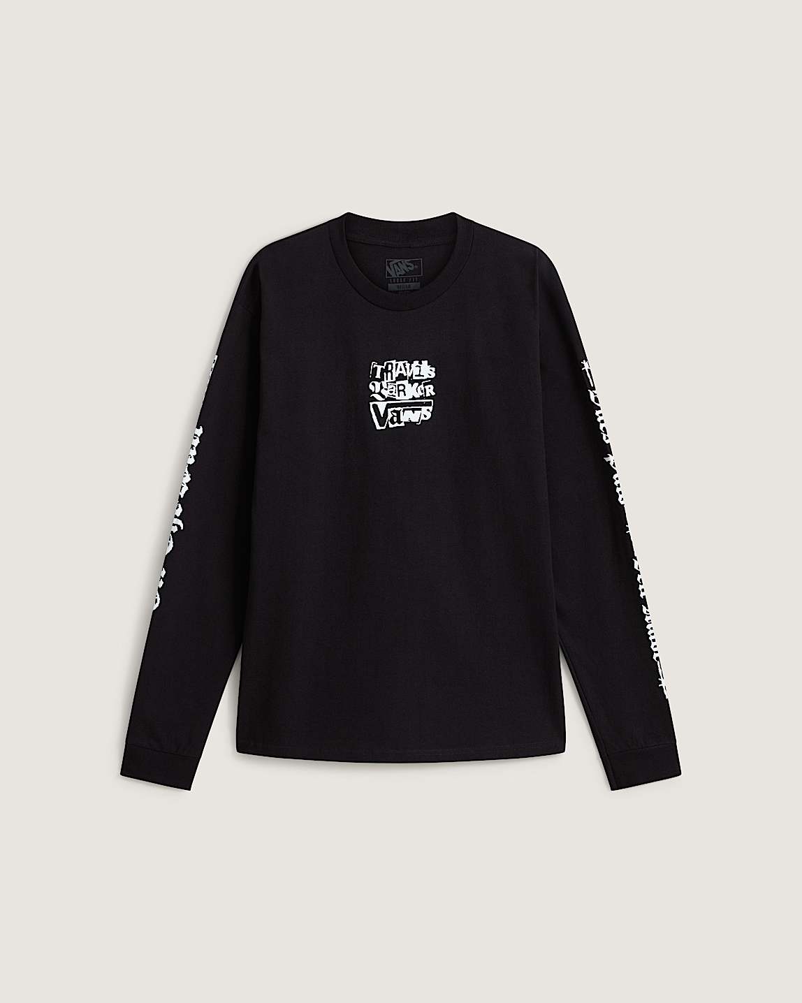 Original Standards Long Sleeve T-Shirt in Black| Vans SE