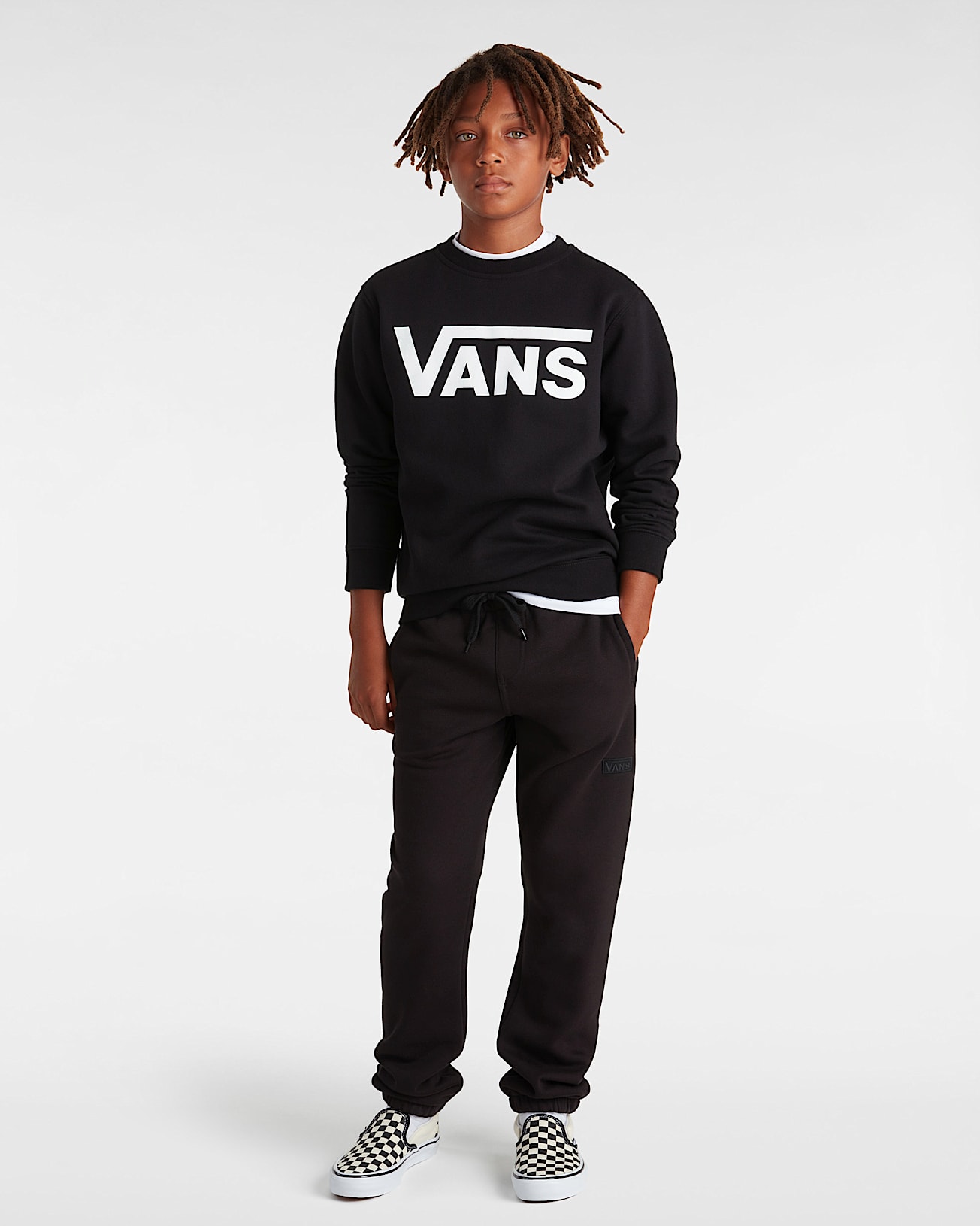 Sweatshirt Vans Classic II Crew Enfant 814 ans VANS Noir ALT2