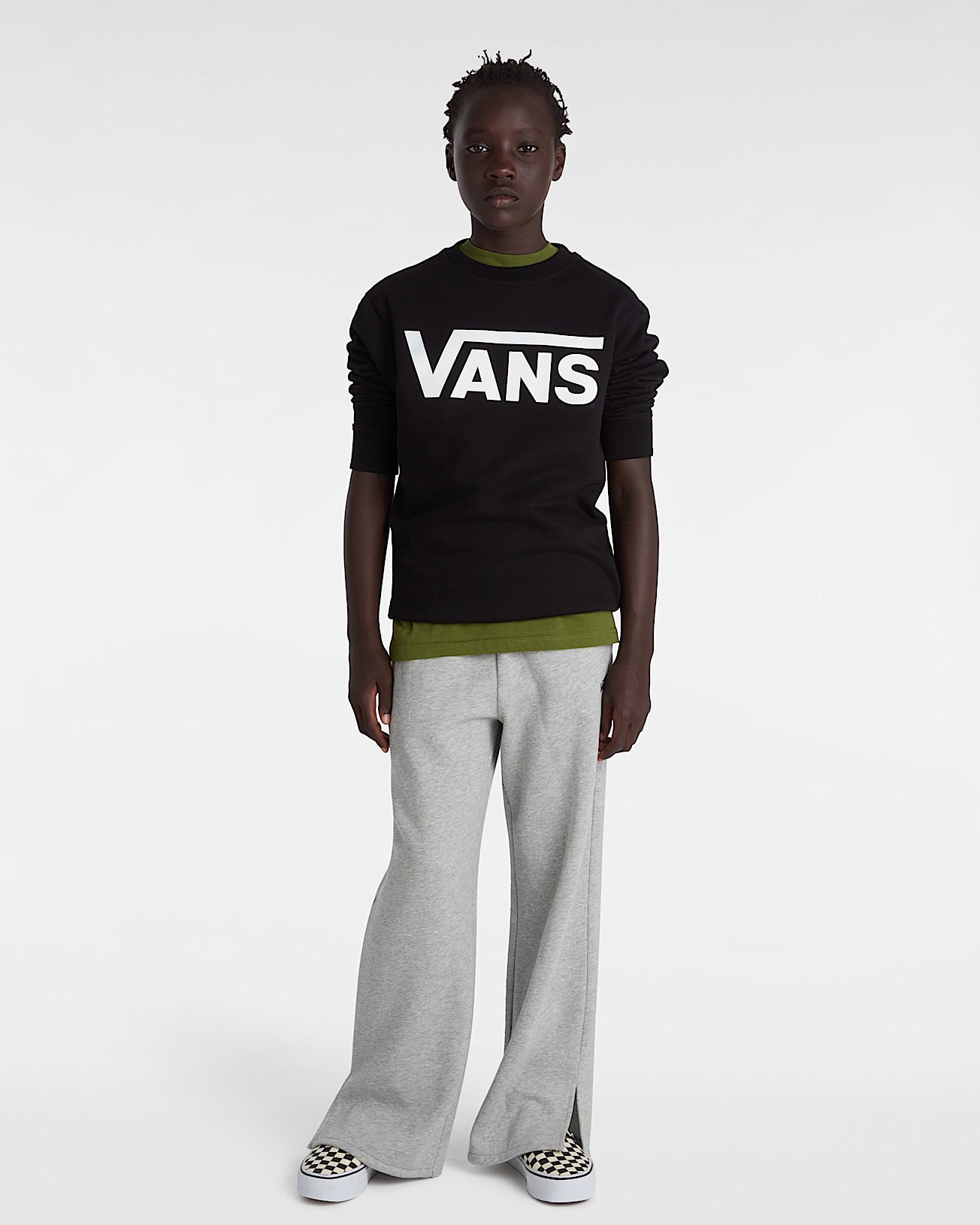 Sweatshirt Vans Classic II Crew Enfant 814 ans VANS Noir ALT3