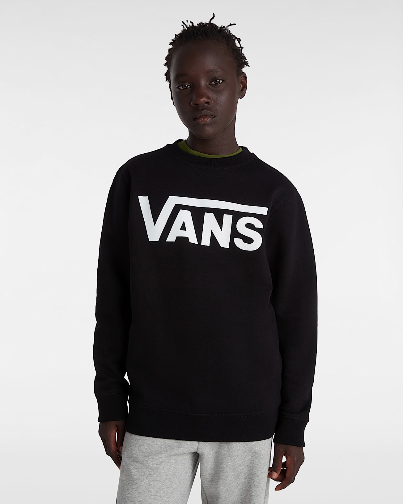 Sweatshirt Vans Classic II Crew Enfant 814 ans VANS Noir ALT5