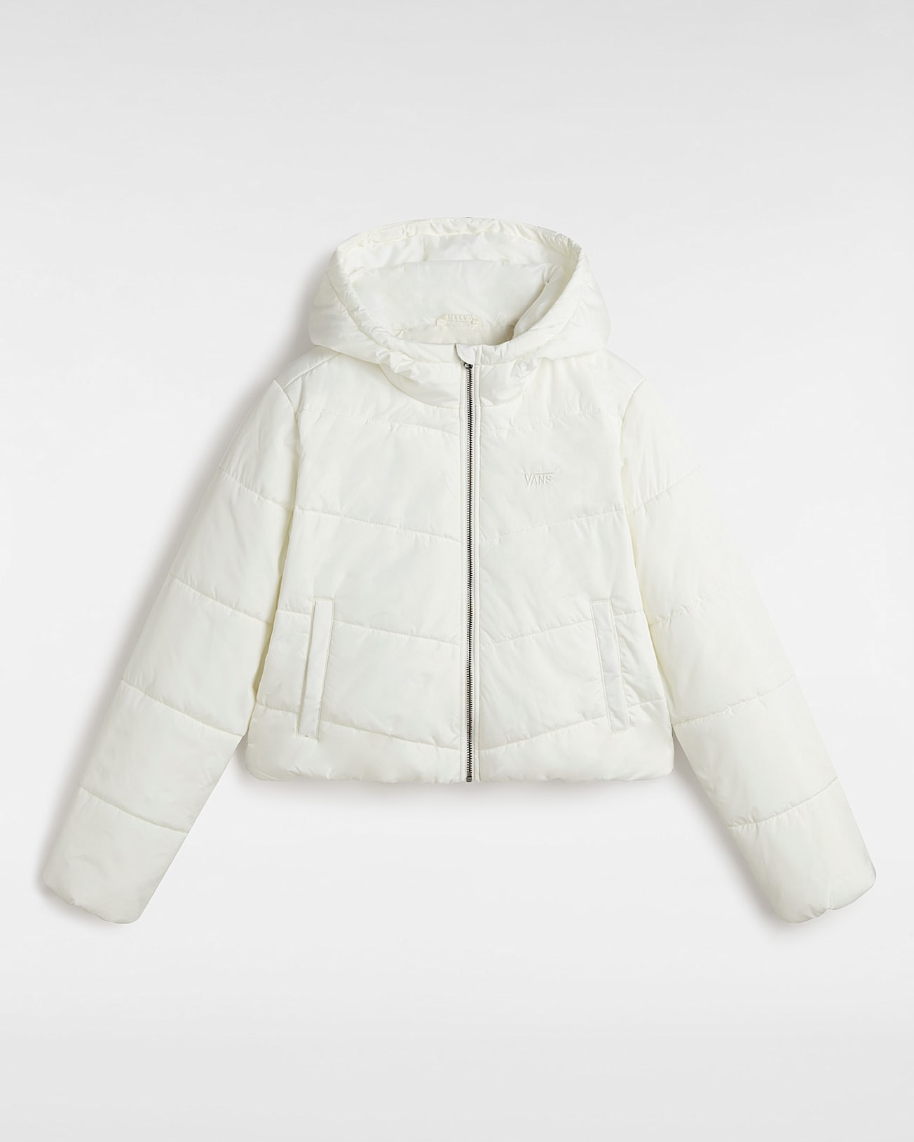 MTE Foundry Crop Puff Hood Jacket VANS White HERO