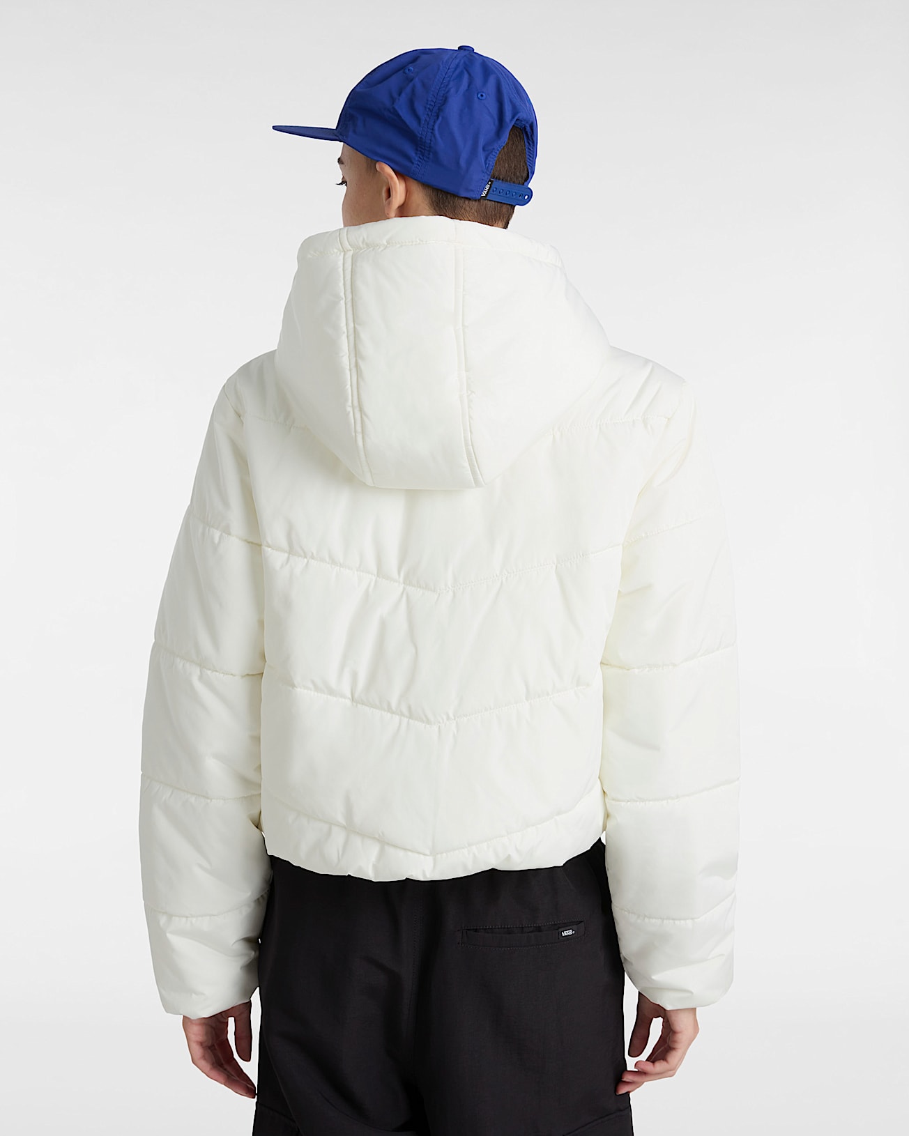 MTE Foundry Crop Puff Hood Jacket VANS White ALT3