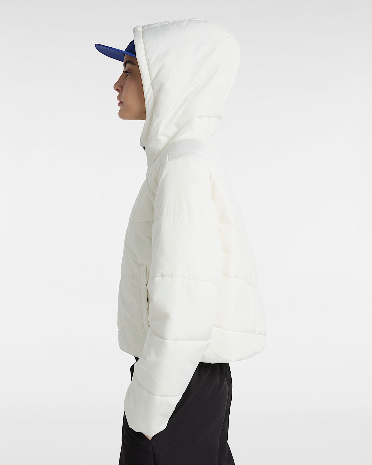 MTE Foundry Crop Puff Hood Jacket VANS White ALT4