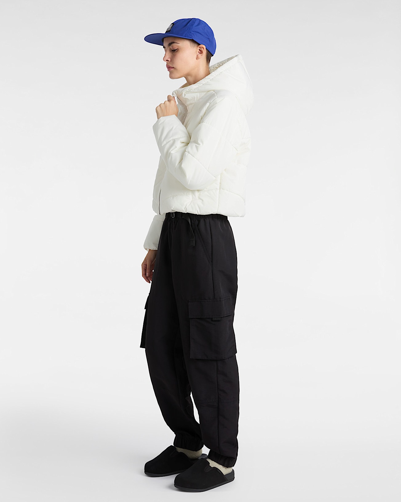 MTE Foundry Crop Puff Hood Jacket VANS White ALT5