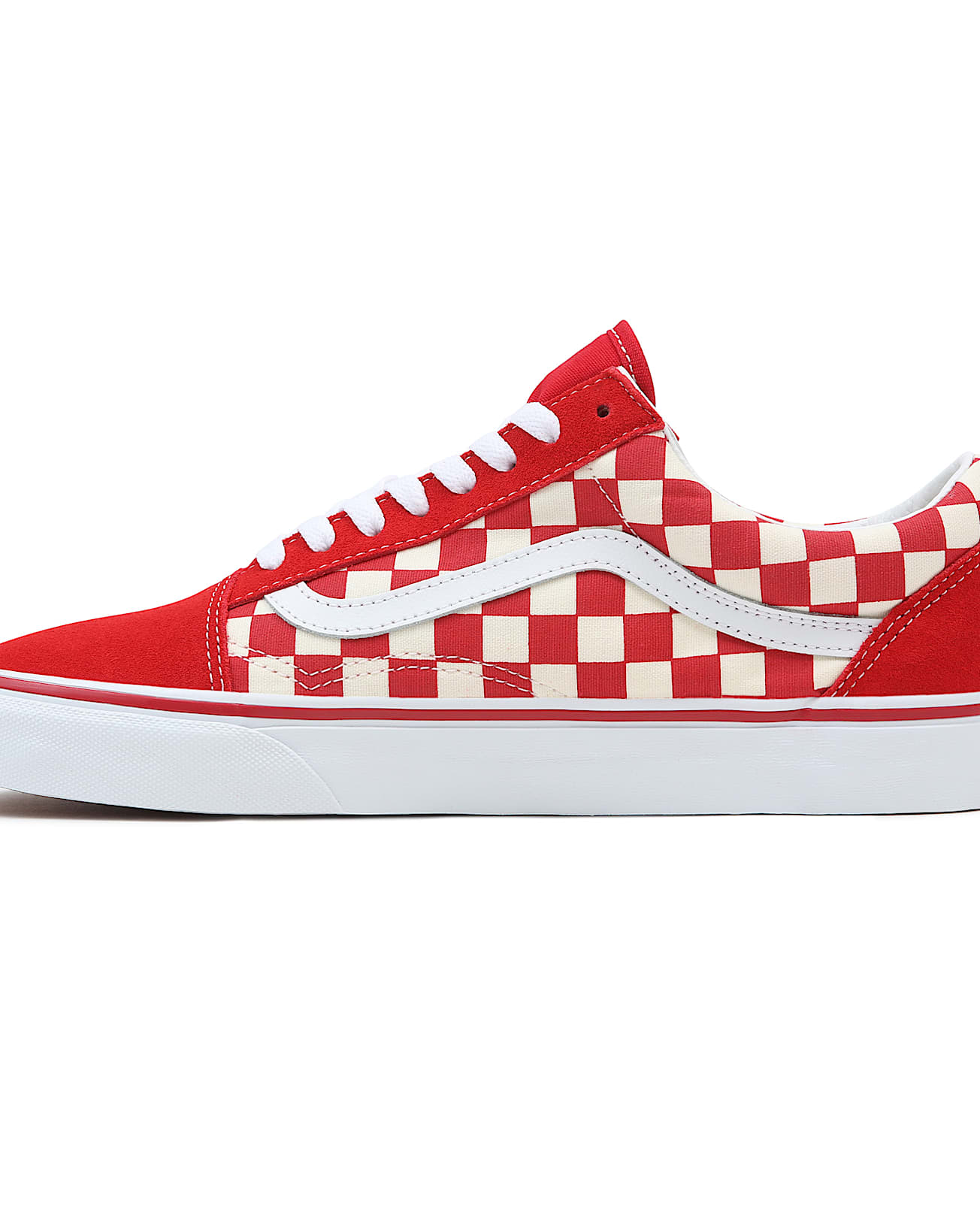 Chaussures Checkerboard Old Skool VANS Rouge ALT4