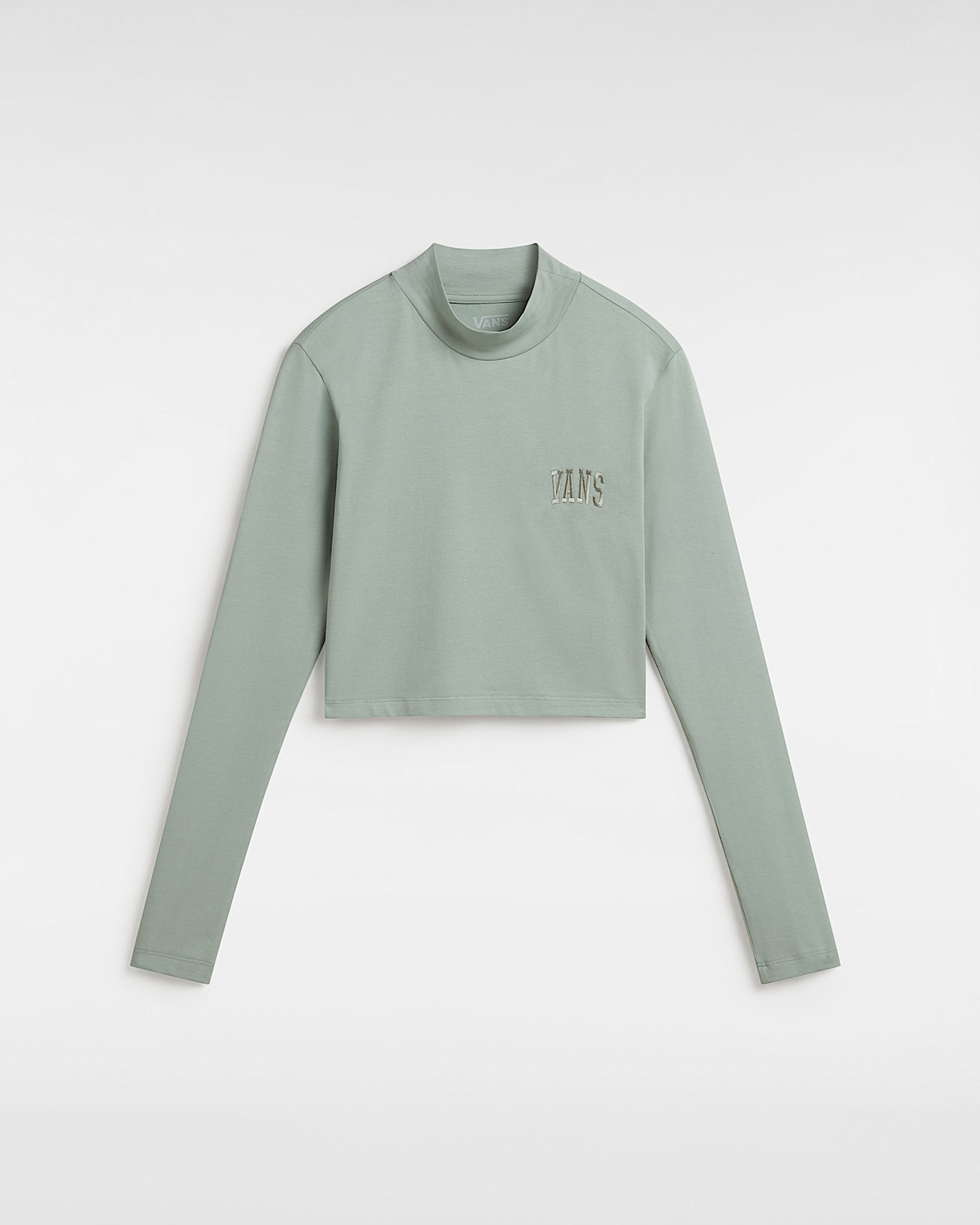 Mini Mock Neck Long Sleeve T-Shirt - 1