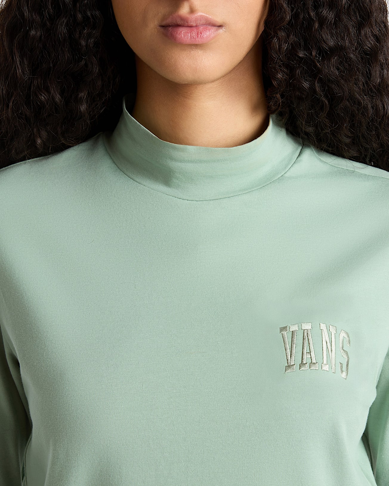 Mini Mock Neck Long Sleeve T-Shirt - 6