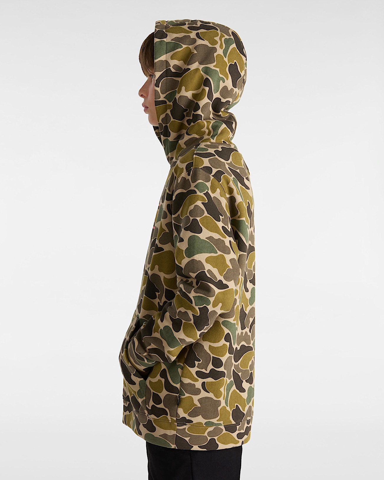 Kids Half Box Camo Pullover 814 Years VANS Brown ALT4