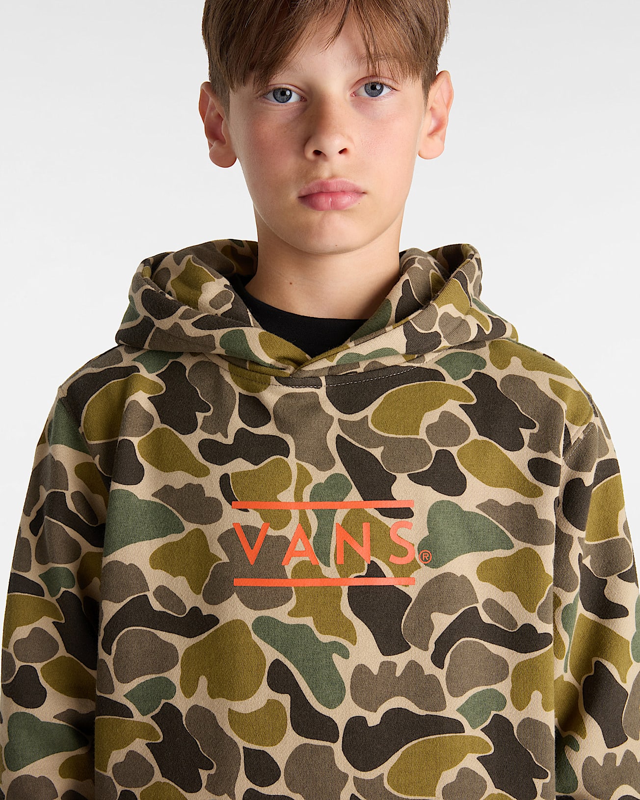 Kids Half Box Camo Pullover 814 Years VANS Brown ALT6