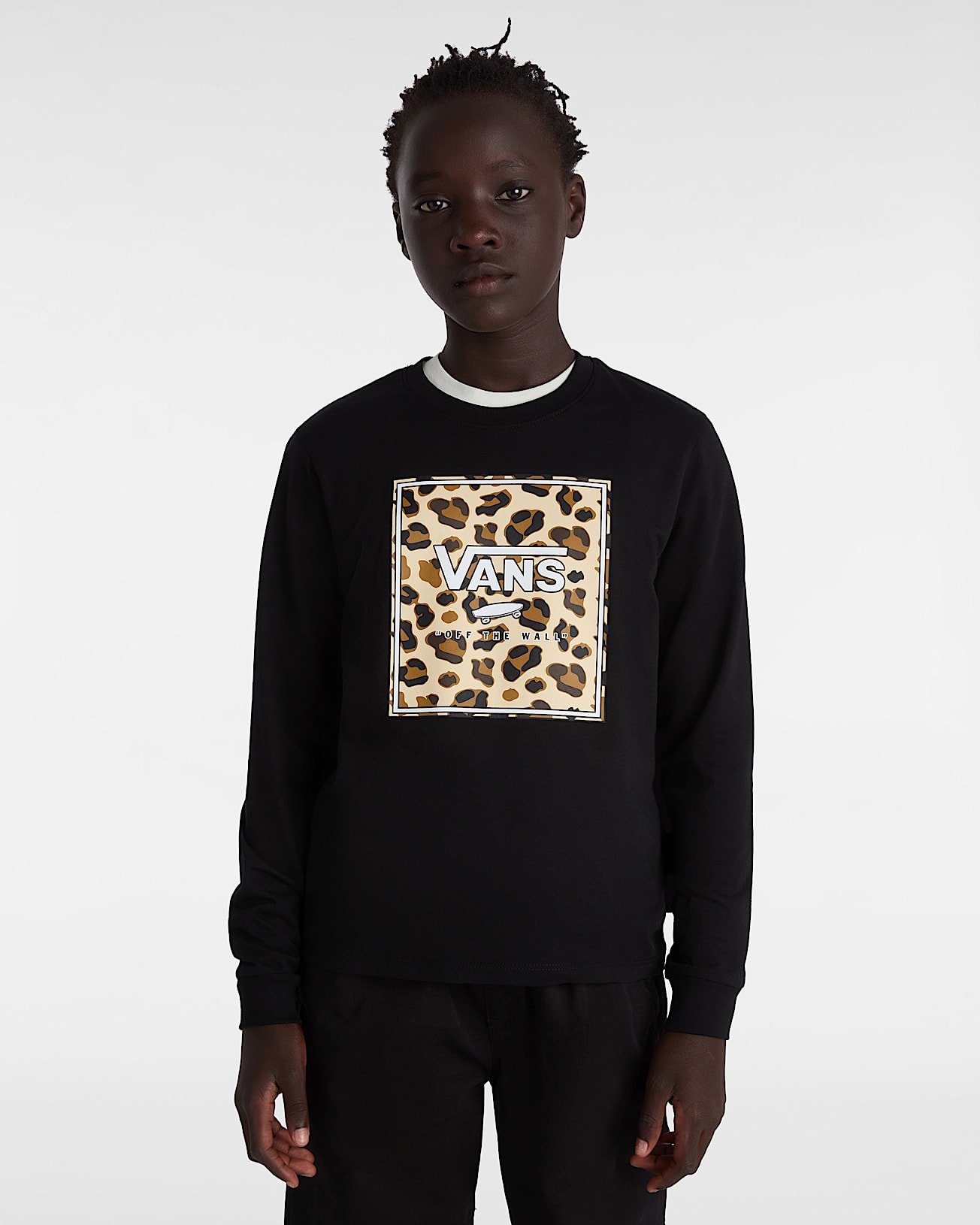 Girls Felidae Long Sleeve TShirt 814 years VANS Black ALT2