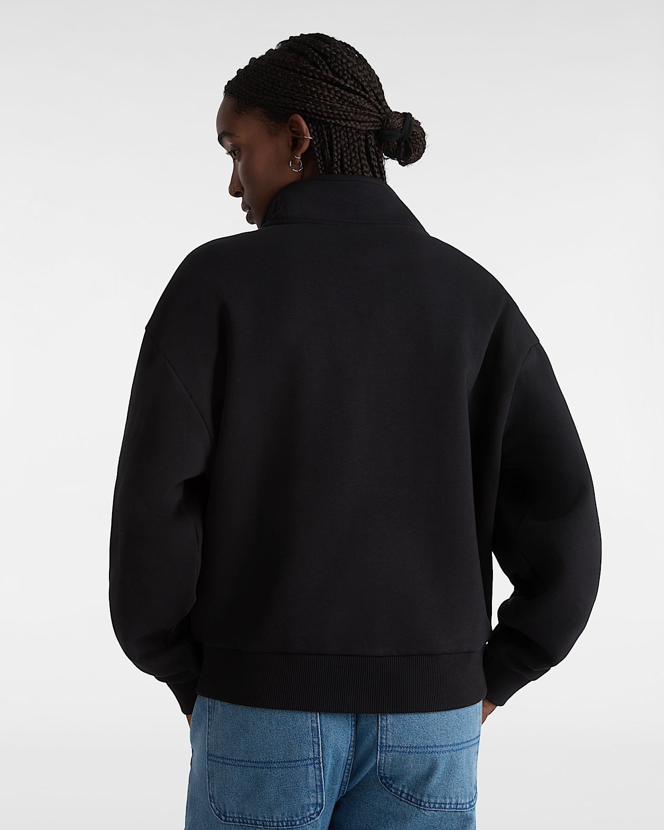 Leighton Mock Neck Sweatshirt VANS Black ALT3