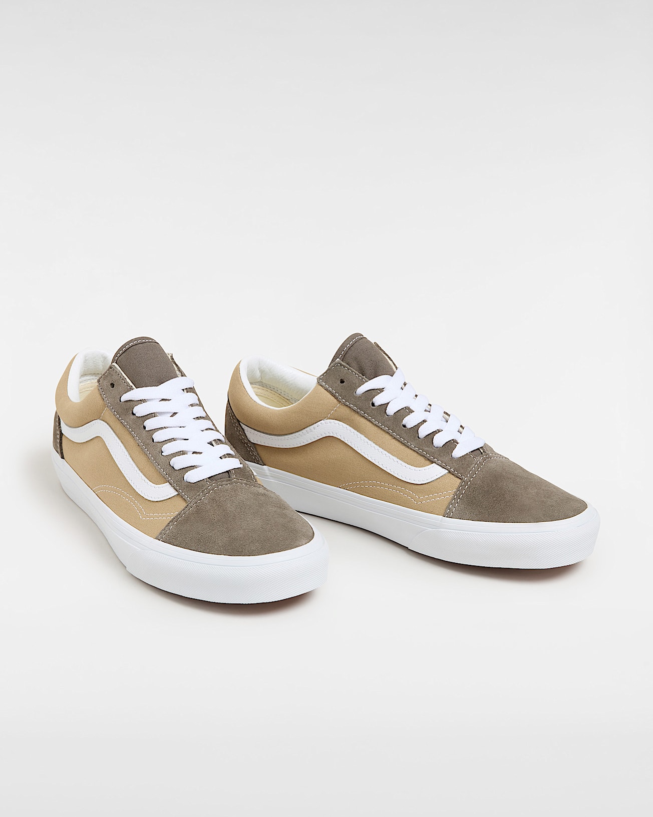Old Skool Canvas Suede Shoes VANS Brown ALT1