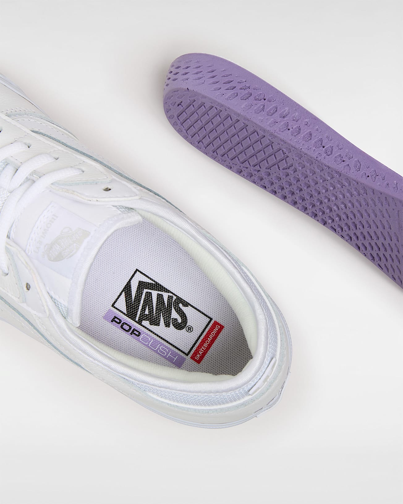 Chaussures en cuir Rowley Skate VANS Blanc ALT6