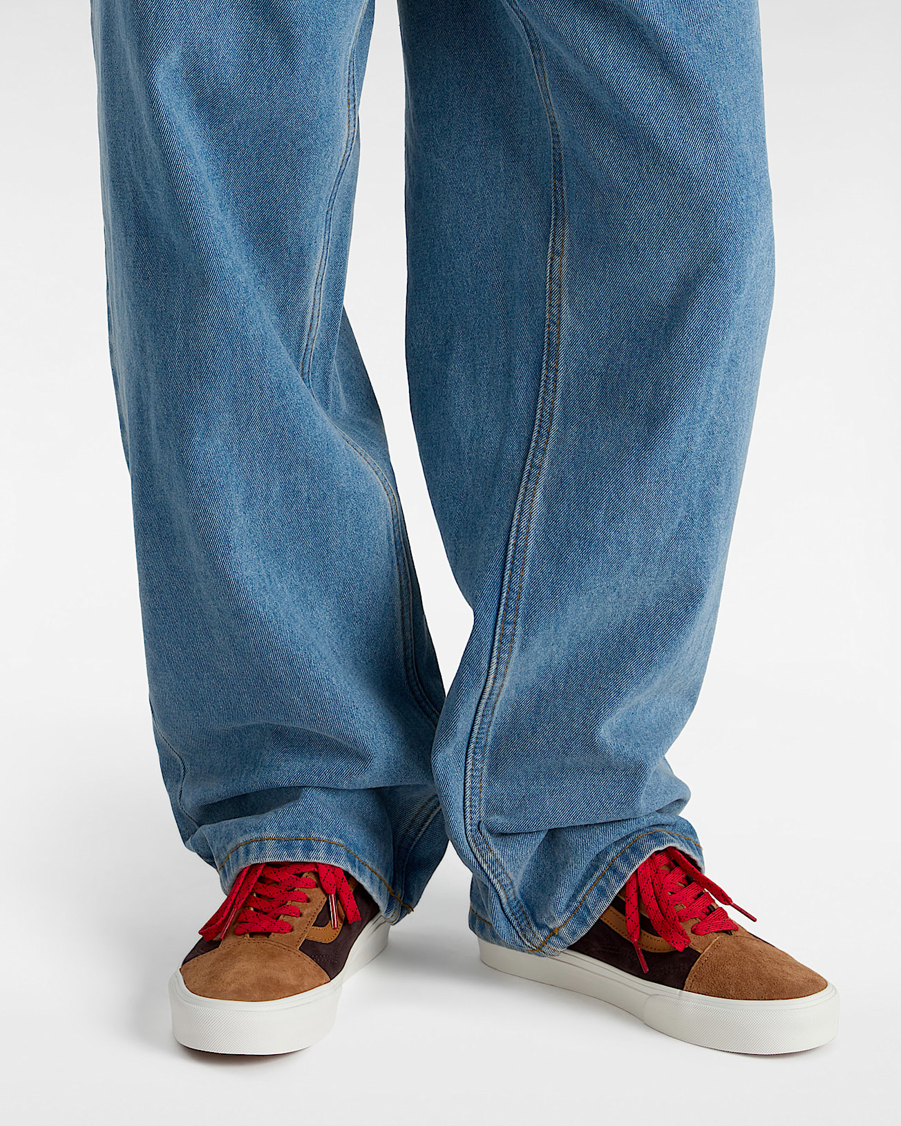 Chaussures en daim Old Skool VANS OrangeMarron ALT4