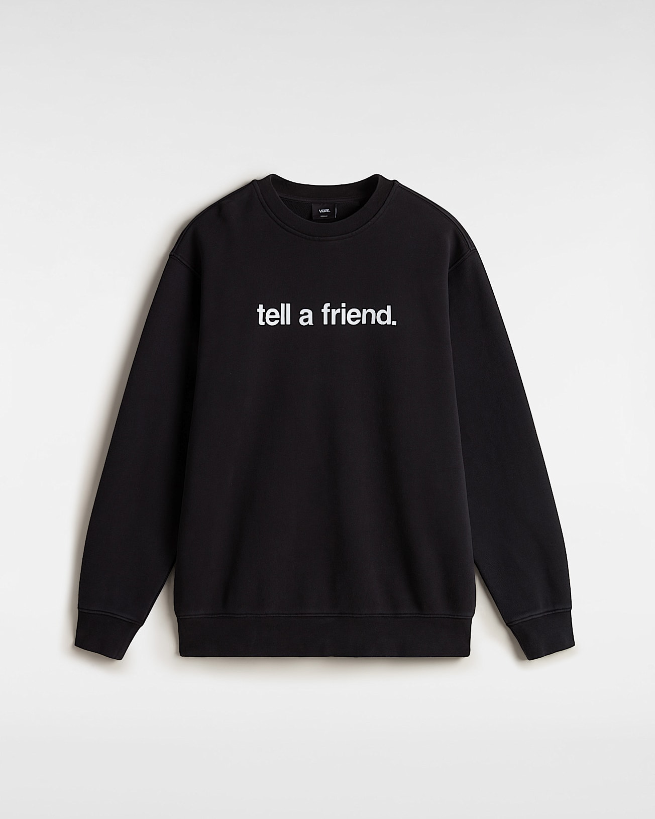 Sweat Tell a Friend Crew VANS Noir HERO