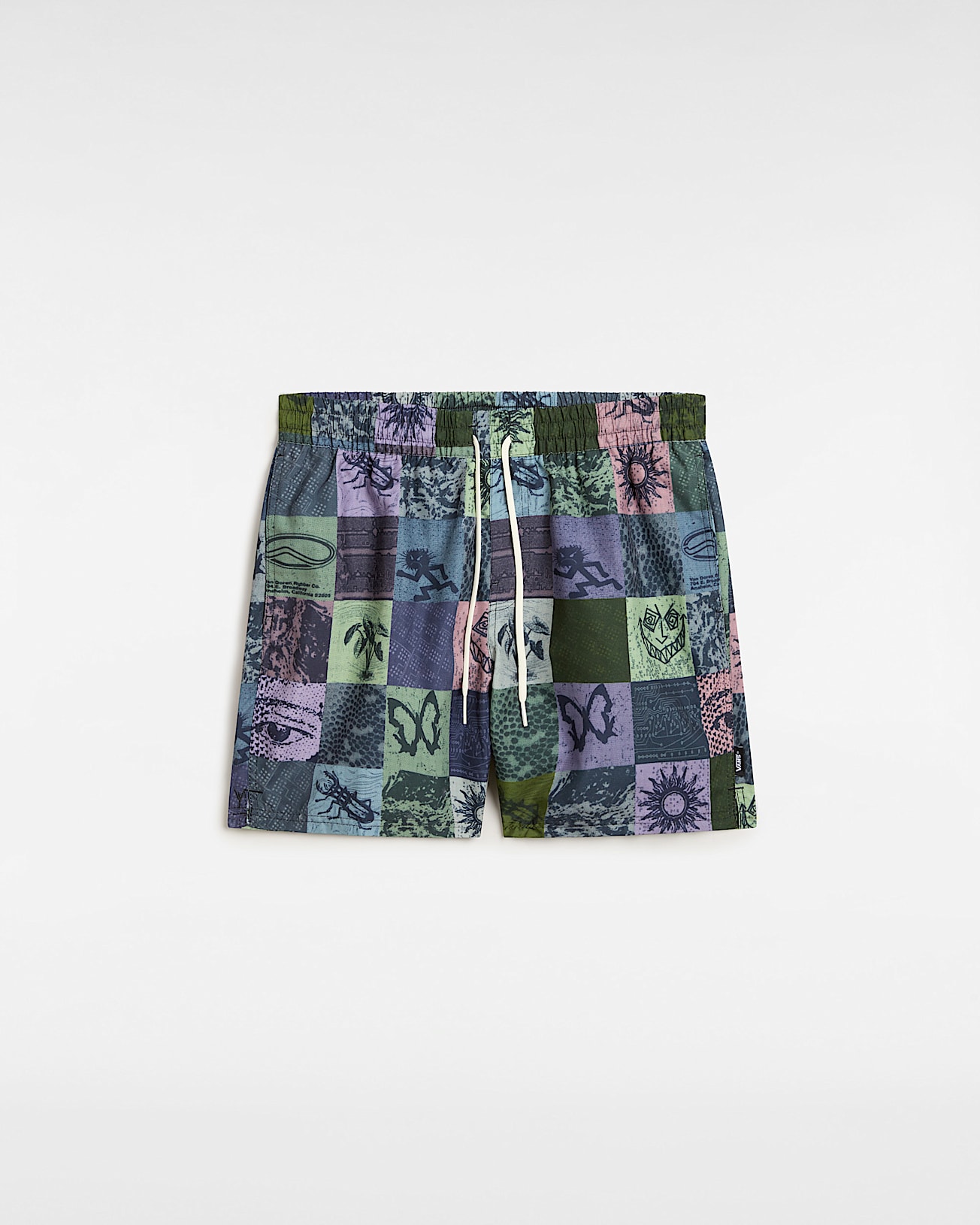 Primary Solid Elastic Boardshorts - 1