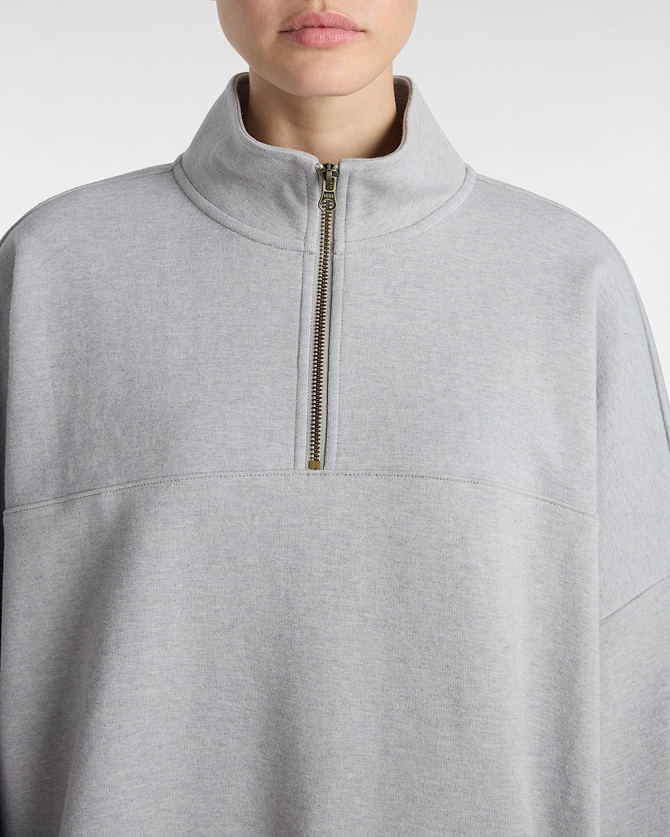 Sweatshirt Elevated  col montant en maille double VANS Gris ALT6