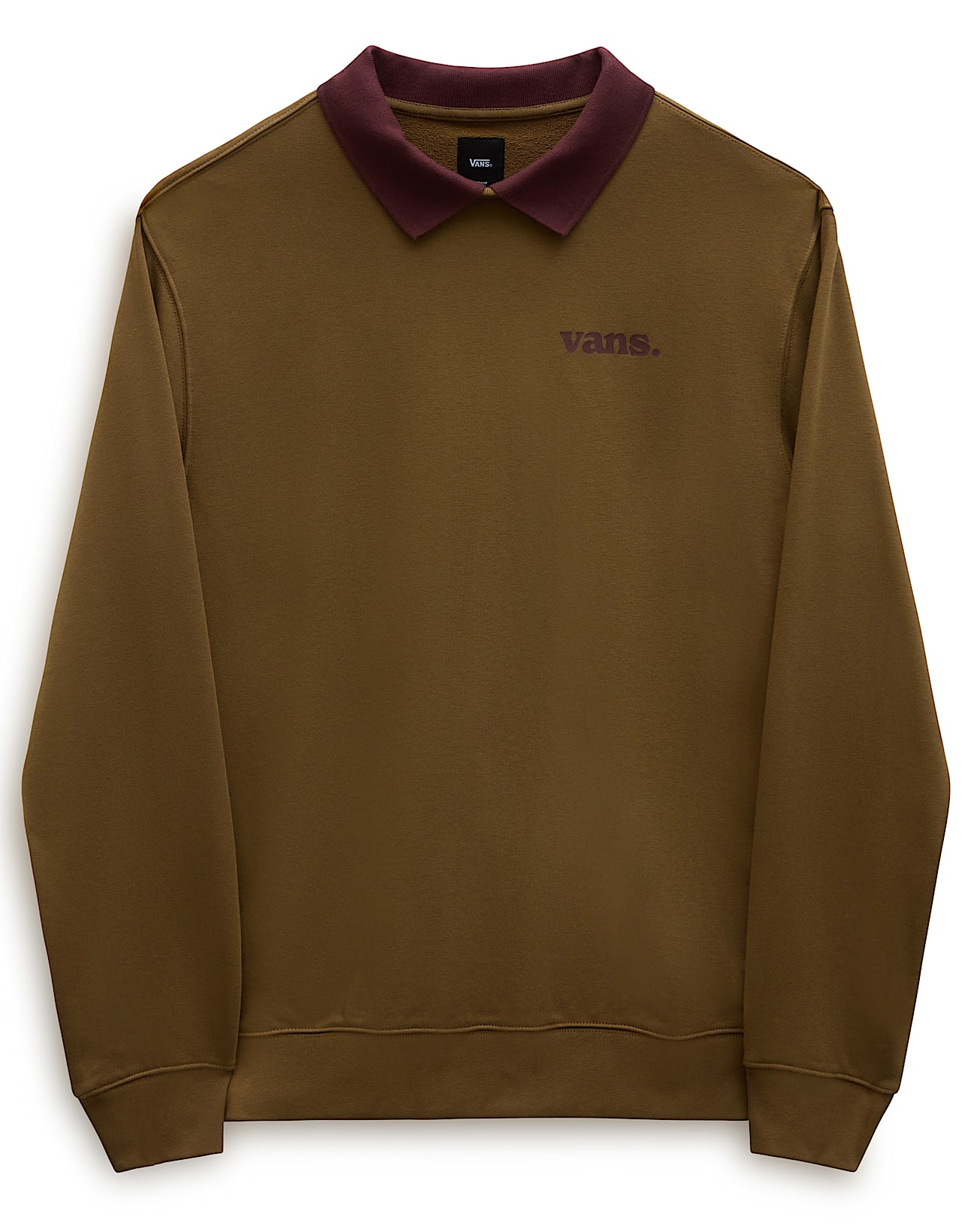 Lowered Collar Crew Sweatshirt VANS Brown ALT9