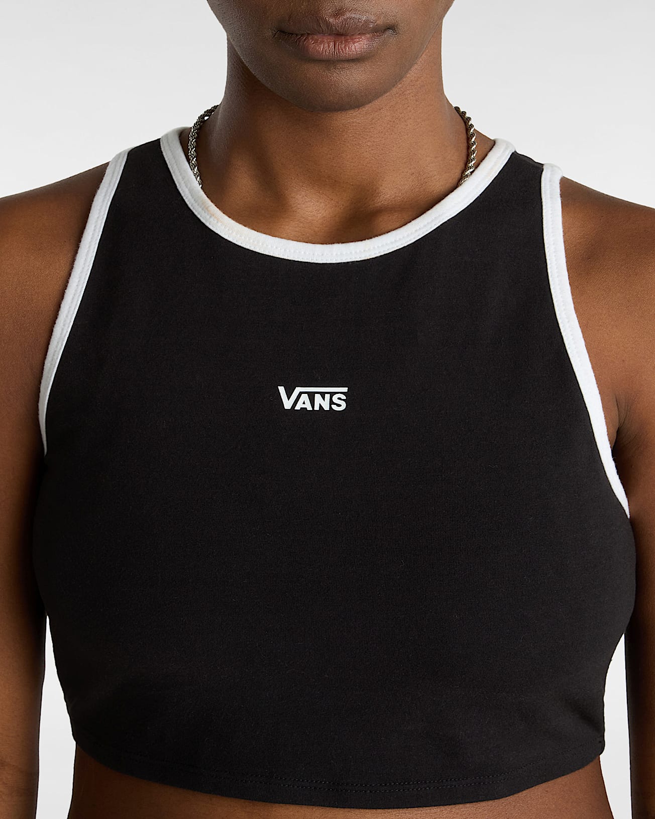 Longline Racerback Sports Bra VANS Black ALT5