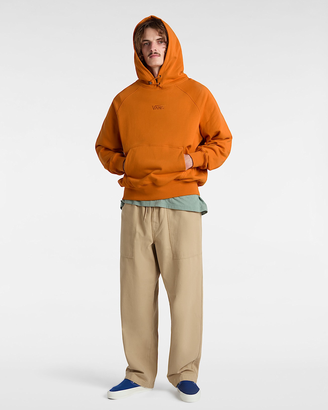 Sweat  capuche Premium VANS Orange ALT5