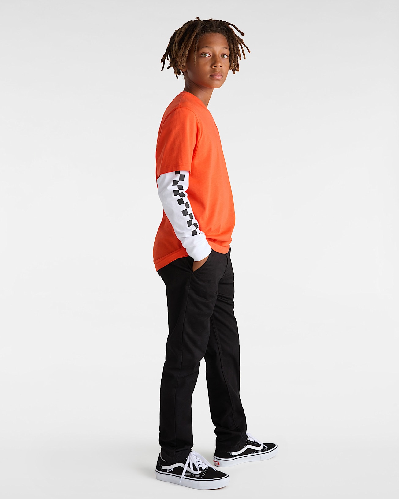 Kids Long Check Twofer T-Shirt (8-14 years) - 5