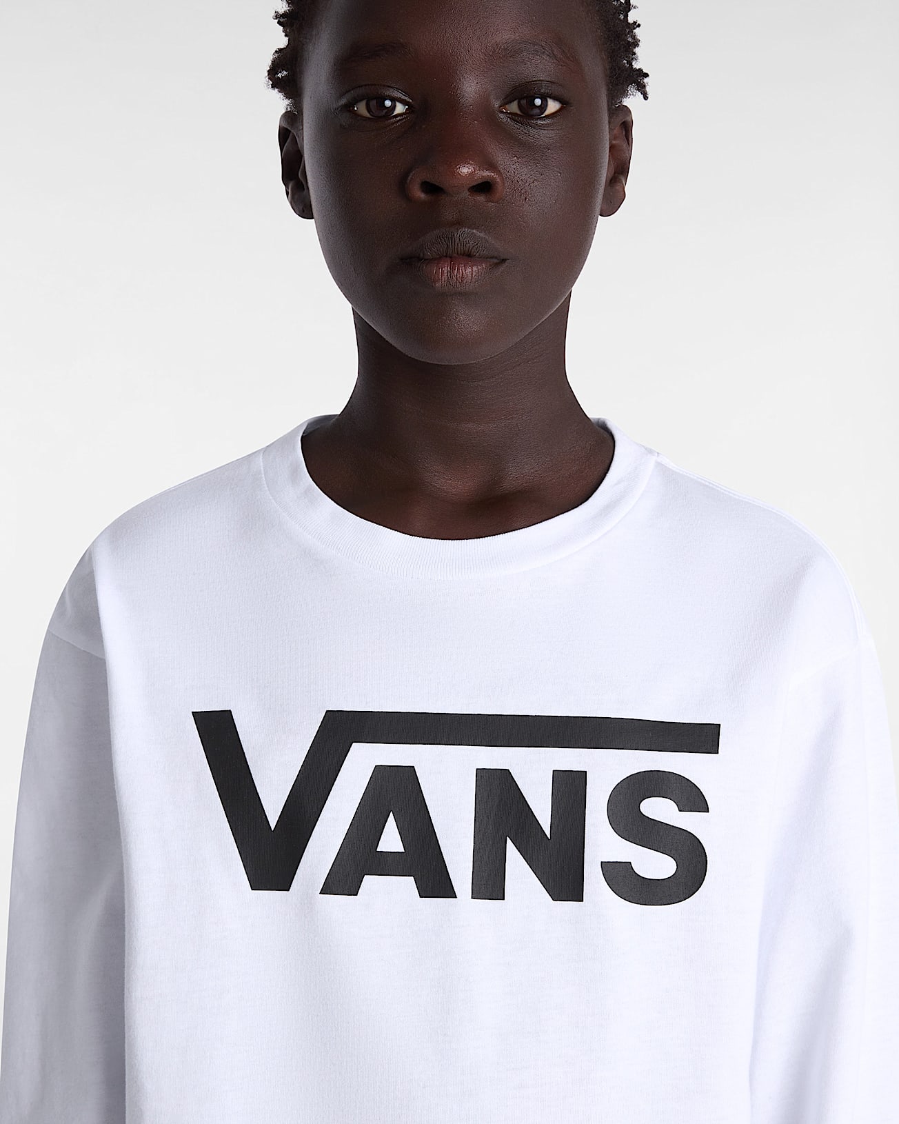 Boys Vans Classic Long Sleeve Tshirt 814 years VANS White ALT8