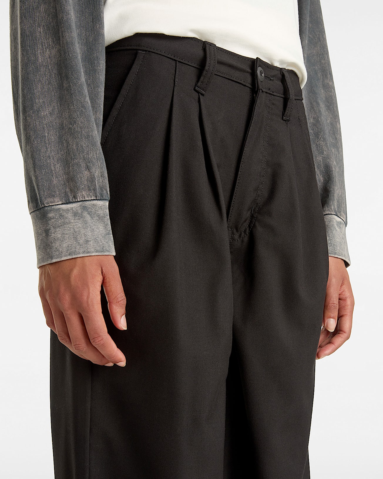 Pantalon Alder Relaxed Pleated VANS Noir ALT6