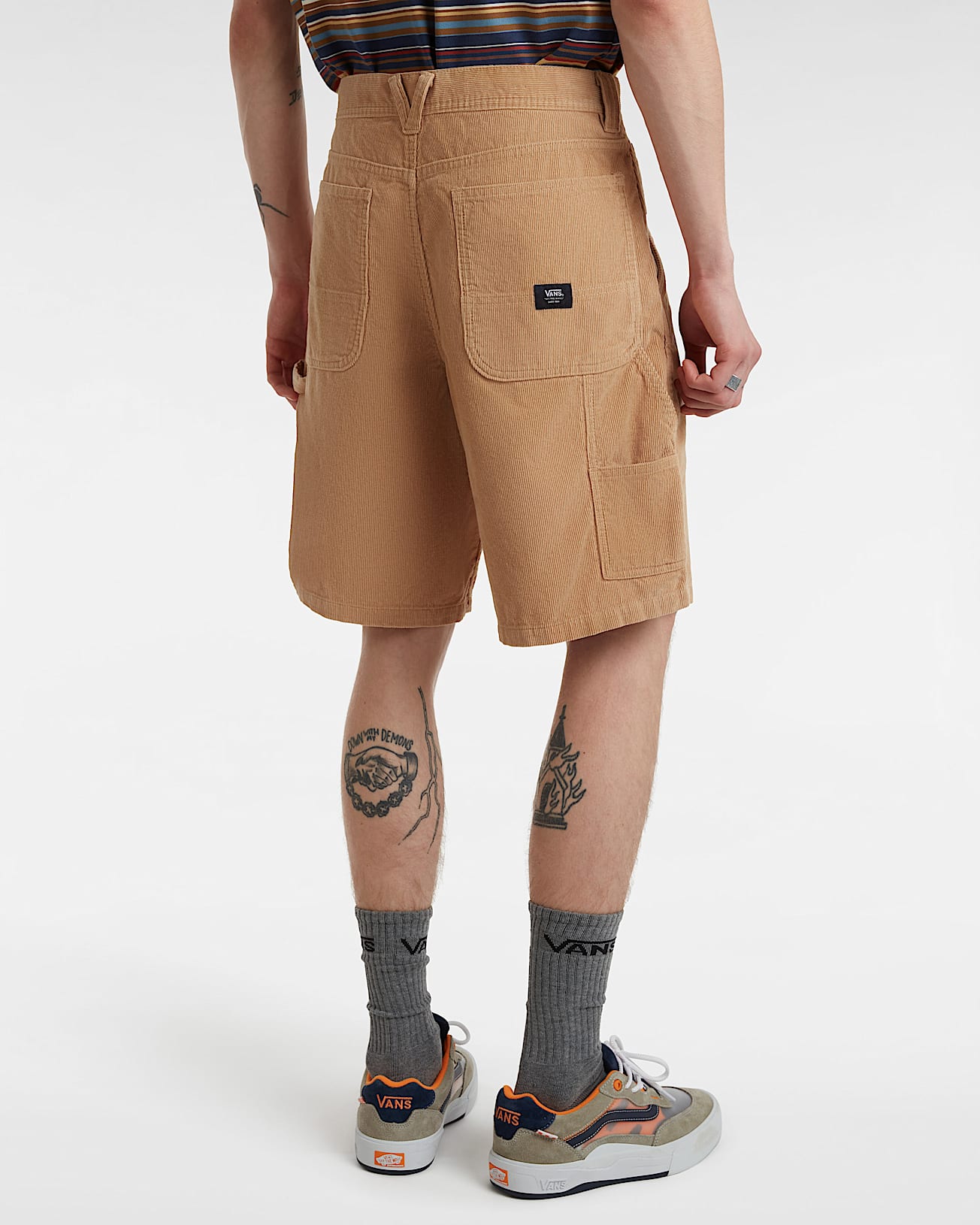 Drill Chore Loose Carpenter 21 Corduroy Shorts VANS Beige ALT3