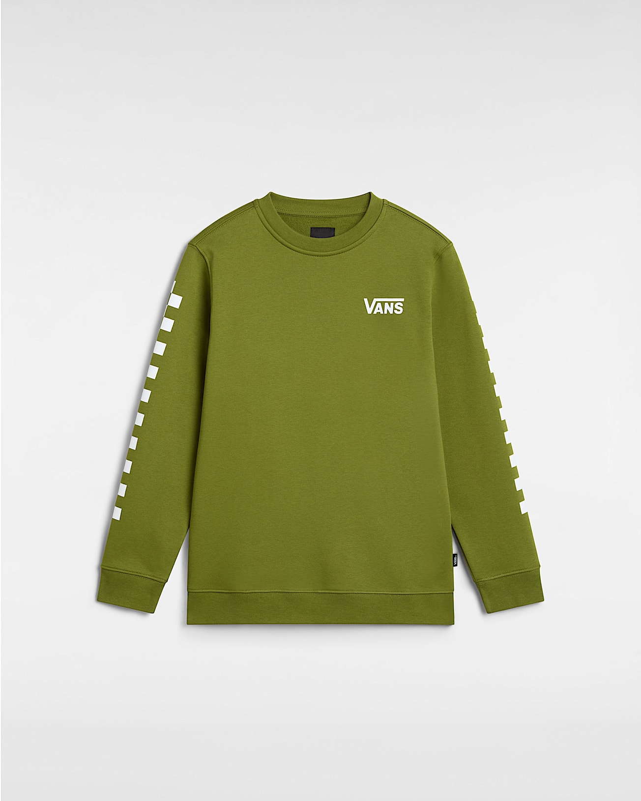 Sudadera de cuello redondo Exposition Check II de nios 814 aos VANS Verde HERO