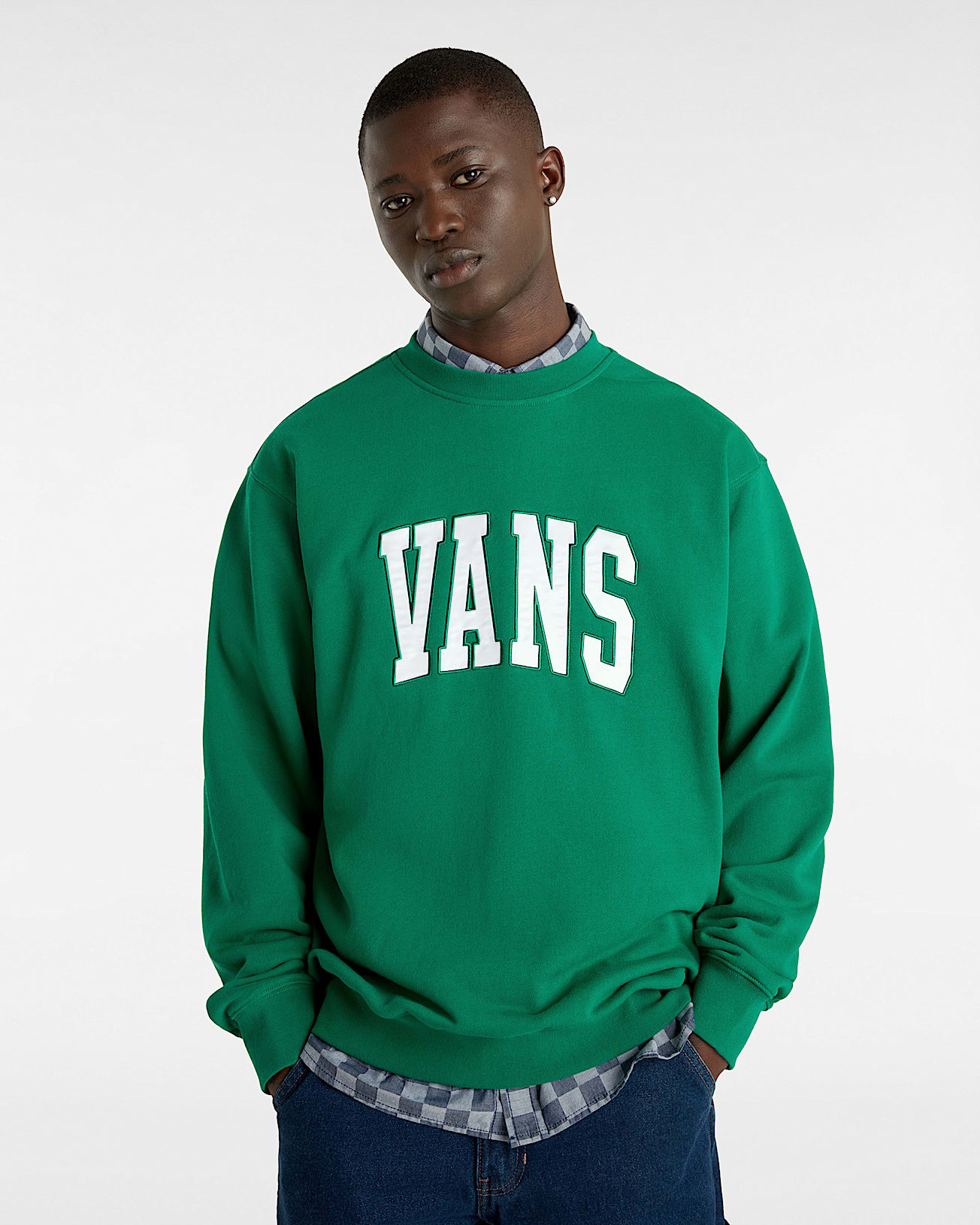 Sweatshirt Original Standards Varsity Loose Crew VANS Vert ALT2