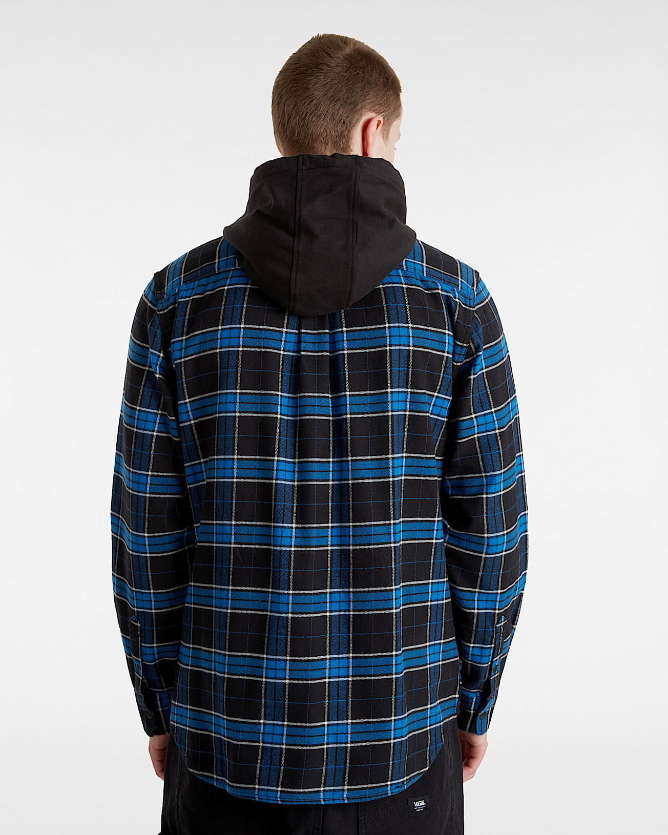 Parkway Hooded Long Sleeve Woven Shirt VANS Black ALT3